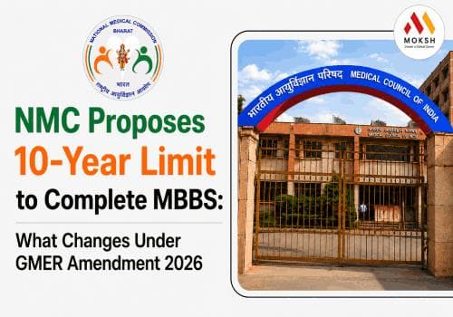 NMC Proposes 10-Year Limit to Complete MBBS: What Changes Under GMER Amendment 2026