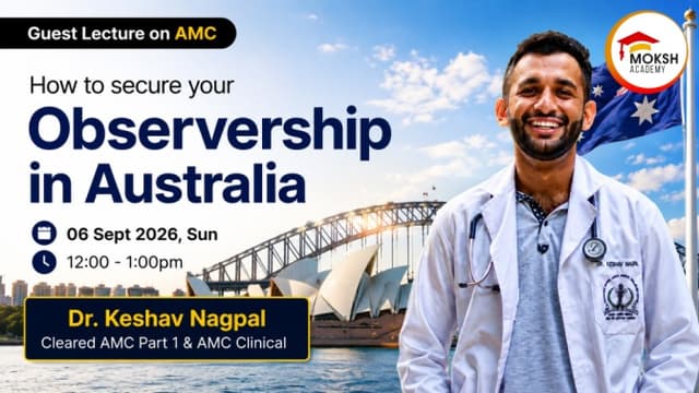How to secure your Observership in Australia?
